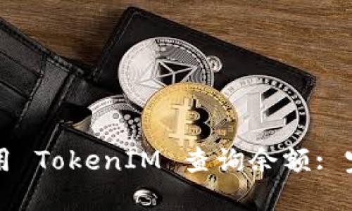 如何使用 TokenIM 查询余额: 完整指南