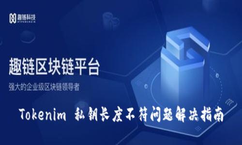 Tokenim 私钥长度不符问题解决指南