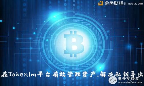 如何在Tokenim平台有效管理资产，解决私钥导出问题