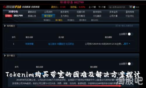 Tokenim购买带宽的困难及解决方案探讨