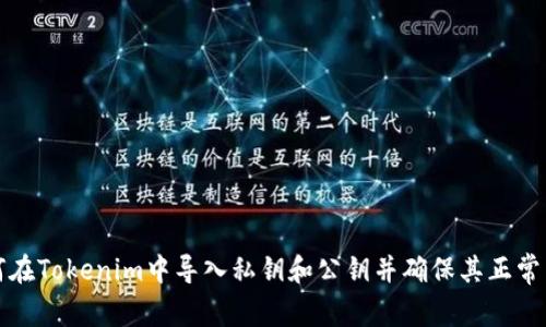 如何在Tokenim中导入私钥和公钥并确保其正常工作